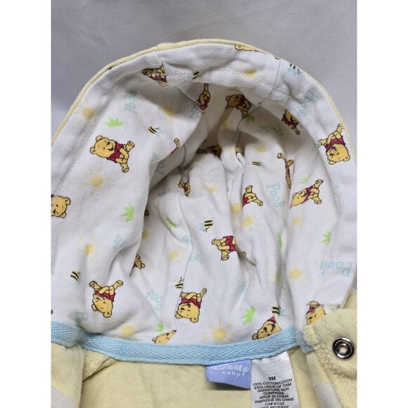Disney Baby Winnie The Pooh Embroidered Button Up Yellow Sweater Size 3 Months - Picture 7 of 10